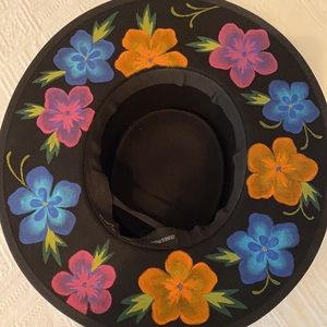 Luna Bloom hand painted hat